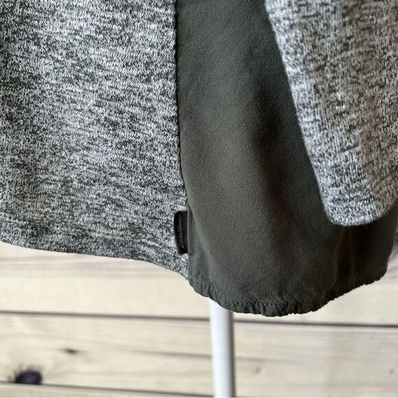 Eddie Bauer Heather Green V Neck Long Sleeve Top - Picture 5 of 8